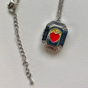 Heart's On Fire Pendant Necklace
